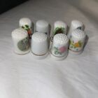 8x Vintage porcelain collectible thimble, Country Thimbles And More Good Conditi
