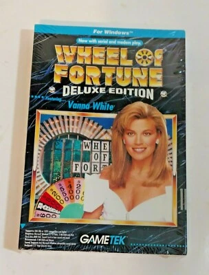 New Wheel of Fortune Deluxe Edition-1994 Gametek IBM PC Game 3.5" Vanna White - Image 1 of 3