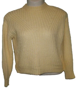 A New Day Solid Yellow Crew Neck Long Sleeve Sweater Size XS - Picture 1 of 5