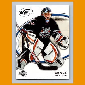 Olaf Kolzig #100 2005 Upper Deck Ice Washington Capitals Hockey Card NHL NM - Foto 1 di 3