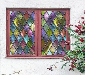 3D Color Graphics D11 Window Film Print Sticker Cling Stained Glass UV Block Amy - Picture 1 of 11