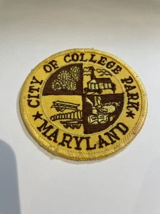 Stadt Von College Park Maryland USA Aufnäher Abzeichen - Picture 1 of 1