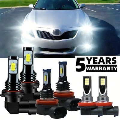 Kit de bombillas LED haz alto/bajo + luz antiniebla para Toyota Camry 2007-2014 Foto 1 de 4