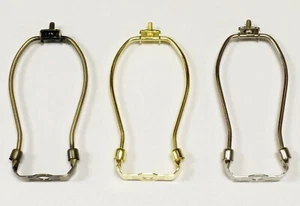 Lamp Parts-Lamp HARP 6-1/2" Heavy Duty W/Saddle 3 Finishes:AB, PB and PN (1 Pc.) - Picture 1 of 4