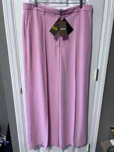 Hugo Boss Tikela Wide Leg High Rise Trousers Size 14 $348 - Picture 1 of 10