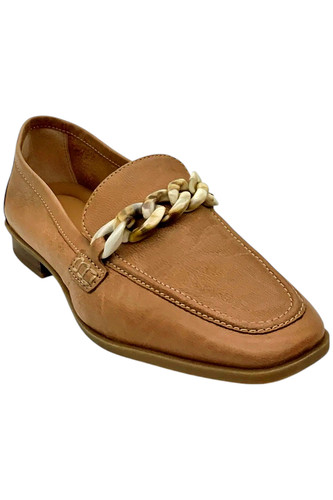 Mocassini donna Clarks in pelle con dettaglio catena Sarafyna Iris Torrone