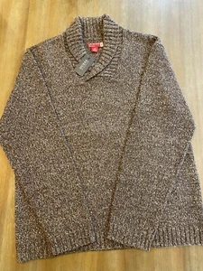 Neu GUESS Pullover Herren Large Tabak Braun Tweed! Cool! - Bild 1 von 10