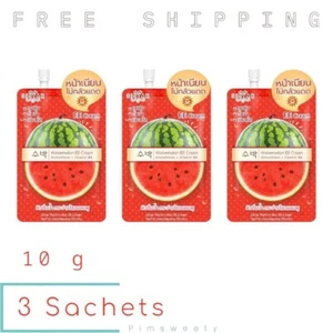 3 Sachets X 10 g Sistar Watermelon EE Sunscreen Cream SPF50 PA++ Nourishing Skin - Picture 1 of 9