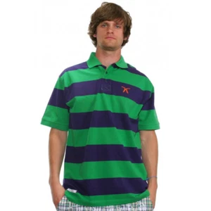 New Artful Dodger "Baseline Polo" Shirt Short Sleeve Mens Size Medium MSRP $60 - Picture 1 of 2