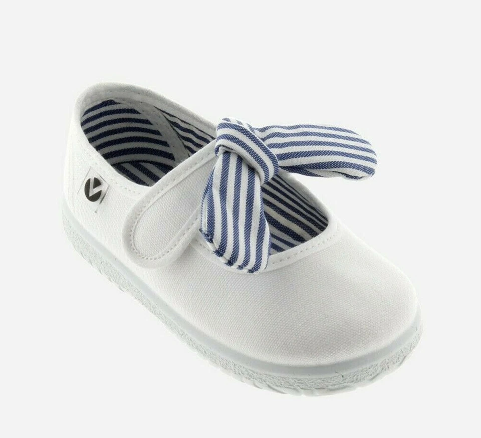 Bebé Niña Victoria Ojala Mary Jane Zapatos con Lazo en Algodón Oraganico Foto 1 de 1