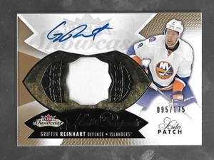 Griffin Reinhart 2014-15 Fleer Showcase Hot Prospects RC Auto Patch /175 - Bild 1 von 2