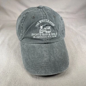 Cappello da bar sportivo The Whistle Stop uomo OS grigio berretto strapback incudine ricamato - Foto 1 di 10