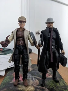 Custom 1/18 Sherlock Holmes and Dr Watson 4" action figure - Picture 1 of 3