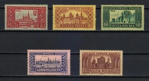 Poland 1954 MNH Mi 872A-876A Sc 639-643 Elblag,Gdansk ,Torun ,Malbork ,Olsztyn** - Picture 1 of 2
