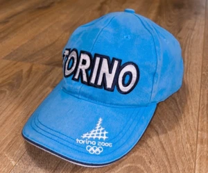 Asics Torino 2006 Olympic Baseball Cap Hat Blue Adjustable - Picture 1 of 22