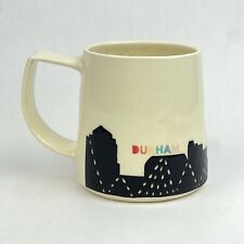 Durham NC City Skyline Coffee Mug Pink Moon Ceramics Handmade