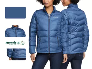 Chaqueta de edredón para mujer Eddie Bauer de peso mediano Chevron azul talla XXL - Imagen 1 de 12