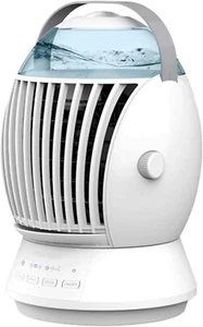 Cooling 3 Speed Settings Desk Fan, Air Conditioner Misting Humidification Fan wi - Picture 1 of 7