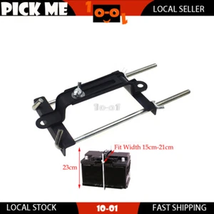 Universal Car Battery 23cm Adjustable Clamp Bracket Bolt Tie Hold Down Kit - Picture 1 of 4