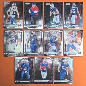 ๐ต๐ด๐ต 2024 PANINI PRIZM BUFFALO BILLS COMPLETE BASE TEAM SET (11 CARD LOT) ๐ต๐ด - Picture 1 of 12