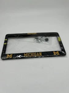 Marco de matrícula negro University of Michigan Wolverines (delantero y trasero) - Imagen 1 de 2