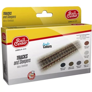 Ammo By Mig Rail Centre MIGR1015 - Juego de pinturas acrílicas para meteorización de vías 6x 15 ml - Imagen 1 de 5