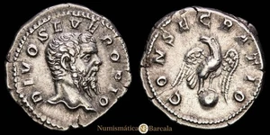 Septimio Severo. Denario (3,50 g.). Roma, 211 d.C. Cabeza descubierta a derecha. - Foto 1 di 3