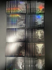 MTG Englisch Full Art Land Set je 10 Stück Innistrad Midnight Hunt MID FOIL ×100 - Bild 1 von 24