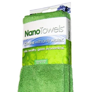 Nano Towels Cleaning Cloths - Cleans with Only Water - Wipes Away Dust, Spill... - Picture 1 of 9