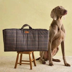 Dog Travel Mat Joules Henson Check Reversible Washable Portable Luxury 110x68cm - Picture 1 of 8