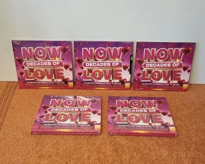 Now Decades of Love 60's, 70's, 80's, 90's ( 4 X CD Album) New & Sealed (2021) - Image 1 of 2