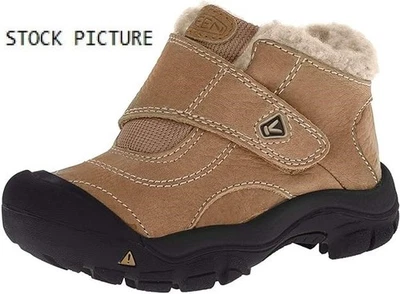 USED $80 KEEN Boys KOOTENAY Water Proof Pinecone Leather Winter Boots 36/4 - Image 1 of 4