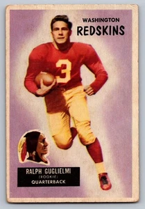 Bowman #61 1955 Ralph Guglielmi Washington Redskins novato - Imagen 1 de 3