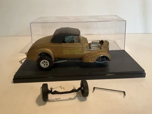 Vintage gebautes Plastik Auto Modell Hot Rod Original Ofenboot im Koffer - Bild 1 von 13