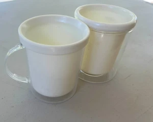 Stitch a Mug Cross Stitch Mugs Set of 2 Cups No Insert Made in USA/England Craft - Picture 1 of 7
