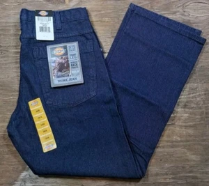DICKIES Work Jeans 34X30 Men's Regular Fit Oversized Pockets Denim Dark Blue NWT - Picture 1 of 12