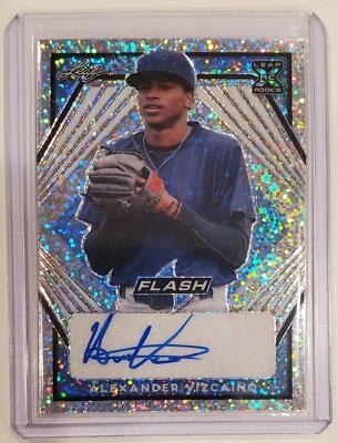 2021 Leaf Flash Platinum Blue Alexander Vizcaino Autograph XRC 27/50 Auto - Image 1 of 2