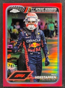 2024 Topps Chrome F1 Sprint Winners Red Refractor Max Verstappen #149 4/5 - Picture 1 of 2