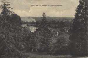POUZAUGES 85 quartier ancien CPA écrite à Mme Ernest QUINTARD 86 St Saunant 1913 - Bild 1 von 2