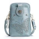 Mini Cell Phone Purse, Leather Small Crossbody Bags For Women, 15B-Blue