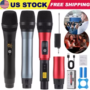Professional UHF Rechargeable Wireless Microphone System + Auto-Connect Receiver - Picture 1 of 37