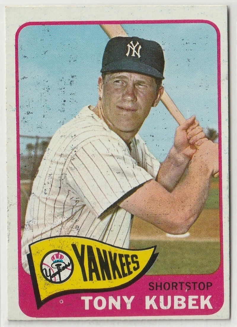1965  O Pee Chee  Baseball  #65 Tony Kubek  N.Y. Yankees