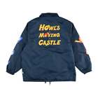 Ghibli Studio Howl's Moving Castle RUSSELL ATHLETIC Coach Jacket Calcifer Japan