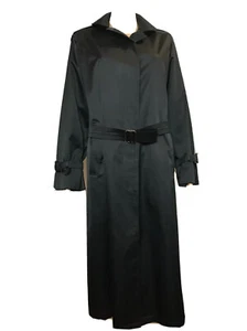 Designer Langer Trenchcoat Damen BARTSONS LARGE Mantel Schwarz Peacoat Gürtel - Bild 1 von 8
