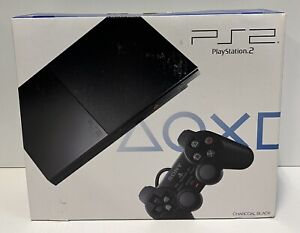 PLAYSTATION 2 PS2 SLIM CHARCOAL BLACK SCPH-90004 CB CONSOLE NEW PAL FACTORY SEAL