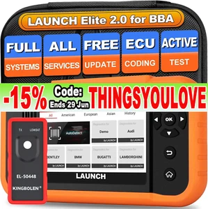 2025 LAUNCH X431 Creader Elite 2.0 BBA OBD2 Scanner for BMW Mercedes-Benz Audi - Picture 1 of 15