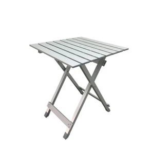 Aluminum Camping Table, Silver - Picture 1 of 14