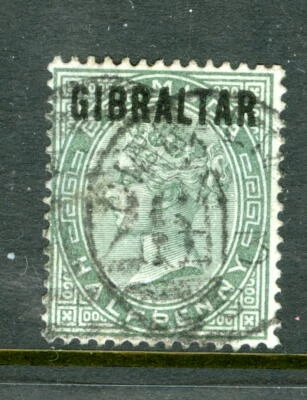 GIBRALTER 1, 1886 1/2p BERMUDA TYPE, OVERPRINTED, USED (GIB848K) - Image 1 of 2