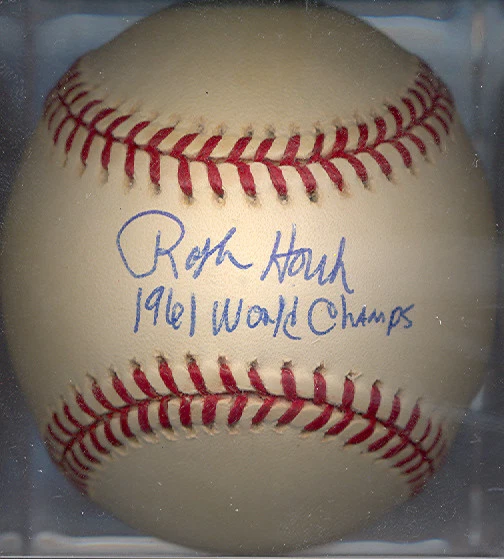 Ralph Houk 1961 New York Yankees World Champs Autographed Signed OAL Baseball  - Image 1 of 1