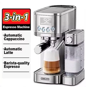 MACCHINA CAFFE’ ESPRESSO MULTIFUNZIONI MAKER 3 in 1, MONTALATTE, LANCIA VAPORE - Zdjęcie 1 z 17